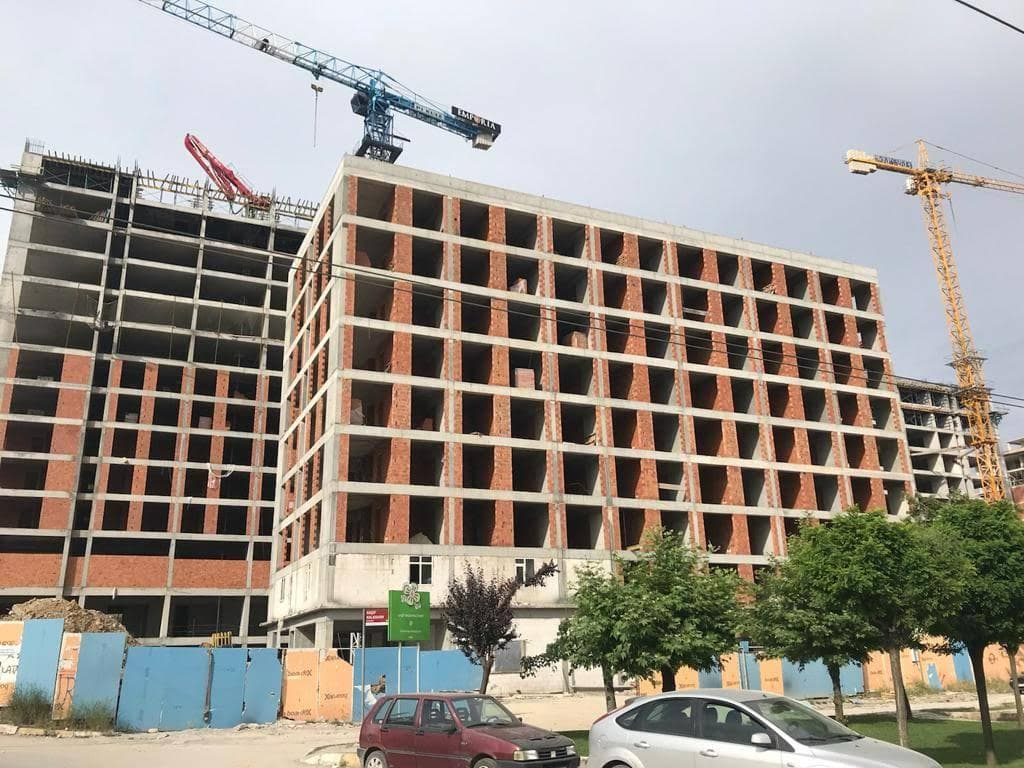 Quattro İstanbul Şerifali projesinin kaba yapı imalatı sırasındaki dış görünümü